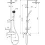 Ideal Standard Ceraflow Alu+ BD584AA zestaw prysznicowy ścienny z deszczownicą chrom zdj.3