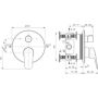 Ideal Standard Ceraflex BE544AA bateria wannowo-prysznicowa podtynkowa chrom zdj.2