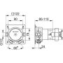 Keuco IXMO 59551000070 element podtynkowy baterii zdj.2