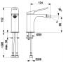 KFA Armatura Amazonit 462701500 bateria bidetowa stojąca chrom zdj.2