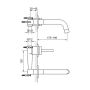 Kohlman Maxima QW180M bateria umywalkowa podtynkowa chrom zdj.2