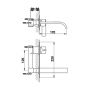 Kohlman Dexame QW185D bateria umywalkowa podtynkowa zdj.2