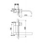 Kohlman Dexame QW188D bateria umywalkowa podtynkowa chrom zdj.2