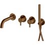 Kohlman Axel Brushed Copper QW260ABC230 bateria wannowo-prysznicowa podtynkowa miedź zdj.1