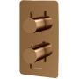 Kohlman Axel Brushed Copper QW432ABC bateria wannowo-prysznicowa podtynkowa z termostatem miedź zdj.1