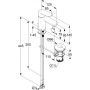 Kludi X1 322663975 bateria umywalkowa stojąca czarna zdj.2