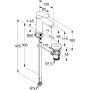 Kludi X1 322880575 bateria umywalkowa stojąca chrom zdj.2