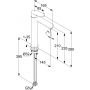 Kludi X1 322980575 bateria umywalkowa stojąca chrom zdj.2
