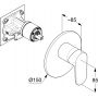Kludi X1 327550575 bateria prysznicowa podtynkowa chrom zdj.2