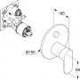 Kludi X1 327590575 bateria wannowo-prysznicowa podtynkowa chrom zdj.2