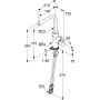 Kludi E-Go 422306675 bateria kuchenna stojąca czarna zdj.2