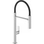 Kludi Qord 568590575 bateria kuchenna stojąca chrom-czarna zdj.1