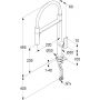 Kludi Qord 56859N575 bateria kuchenna stojąca czarna-nikiel zdj.2