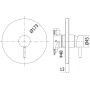 Kronenbach Lima 2.0 1002202CRKB bateria prysznicowa podtynkowa chrom zdj.2