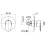Kronenbach Plana 2.0 30632731KB bateria bidetowa podtynkowa chrom zdj.2