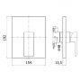 Kronenbach Quara 3.0 KB100361C10 bateria prysznicowa podtynkowa chrom zdj.2