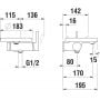 Laufen Kartell H3213390041411 bateria wannowo-prysznicowa podtynkowa chrom zdj.2