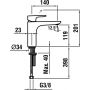 Laufen Cityplus bateria umywalkowa stojąca chrom HF905304100000 zdj.2