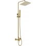 Laveo Pola PLAGBKX zestaw prysznicowy ścienny z deszczownicą złoty zdj.1