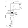 LaVita Spark 5900378341178 bateria umywalkowa stojąca zdj.2