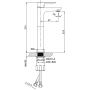 LaVita Spark 5900378341185 bateria umywalkowa stojąca chrom zdj.2