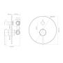 Oltens Molle 34119100 bateria wannowo-prysznicowa podtynkowa chrom zdj.2