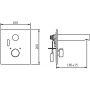 Oras Electra 6257C bateria umywalkowa podtynkowa z termostatem elektroniczna chrom zdj.2