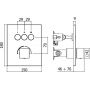 Paffoni Level CPM519ST bateria wannowo-prysznicowa podtynkowa zdj.2