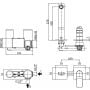 Paffoni Tilt TI104CR70 bateria umywalkowa zdj.2