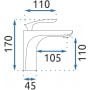 Rea Orbit REAB2050 bateria umywalkowa zdj.2