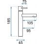 Rea Tess REAB8801 bateria umywalkowa zdj.2