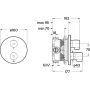 Roca T-500 A5A2P18SM0 bateria prysznicowa podtynkowa z termostatem zdj.2