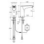 Schell Xeris S 012970699 bateria umywalkowa stojąca chrom zdj.2