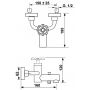 Sapho Industry 5181TT bateria wannowo-prysznicowa zdj.2