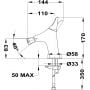 Teka Sense 91626020N2 bateria bidetowa zdj.2