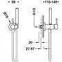 Tres Study Exclusive 134123KMB bateria bidetowa z zestawem prysznicowym podtynkowa zdj.2