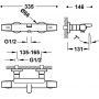 Tres Over-Wall 19017404OPM bateria wannowo-prysznicowa ścienna termostatyczna zdj.2
