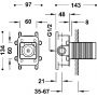 Tres Rapid Box 20827810 element podtynkowy baterii zdj.2