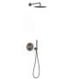 Tres Therm-Box 26235004GR zestaw prysznicowy podtynkowy termostatyczny z deszczownicą grafitowy zdj.1