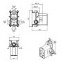 Zucchetti R96715 element podtynkowy baterii zdj.2