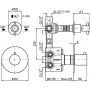 Zucchetti Helm ZH5646XP41G3 bateria prysznicowa podtynkowa zdj.2