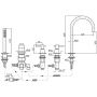 Zucchetti Helm ZHL511XP41 bateria wannowo-prysznicowa zdj.2