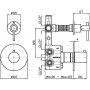 Zucchetti Helm ZHL659XP41G2 bateria prysznicowa podtynkowa zdj.2