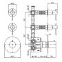 Zucchetti Helm ZHL660XP21 bateria wannowo-prysznicowa podtynkowa zdj.2