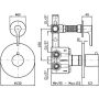 Zucchetti Medameda ZMM659C3 bateria prysznicowa podtynkowa zdj.2