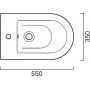 Catalano Zero 0118551001 bidet wiszący biały zdj.2