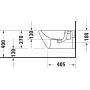 Duravit D-Code 27271500002 bidet wiszący biały zdj.2