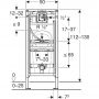 Geberit Duofix 111676002 stelaż podtynkowy do pisuaru zdj.2