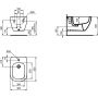 Ideal Standard Tesi T3552V1 bidet wiszący zdj.2