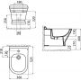 Creavit Antik AN510 bidet wiszący zdj.2